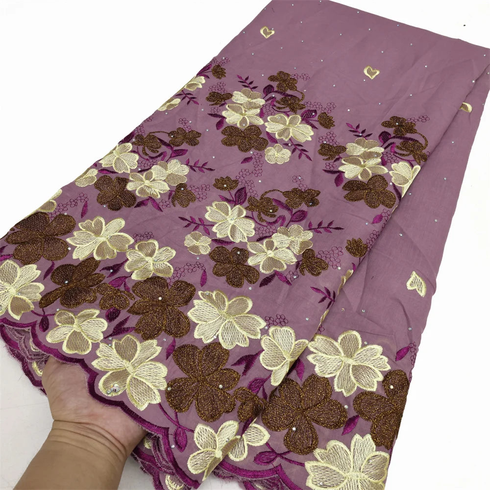 Nouveau Voile Suisse Luxe 2025 5 Yards de Pure Élégance Tissu Haute Qualité pour Tenues Raffinées