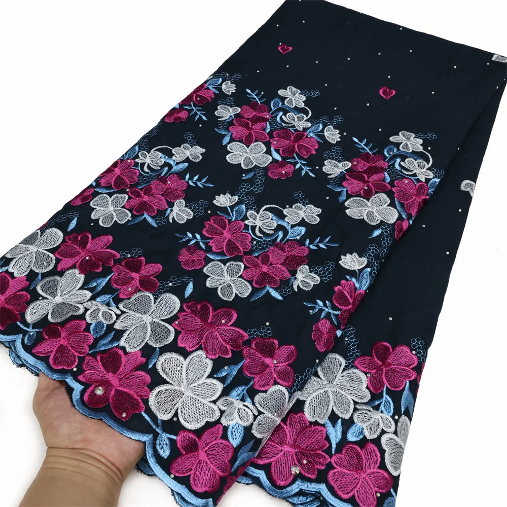 Nouveau Voile Suisse Luxe 2025 5 Yards de Pure Élégance Tissu Haute Qualité pour Tenues Raffinées